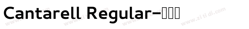 Cantarell Regular字体转换